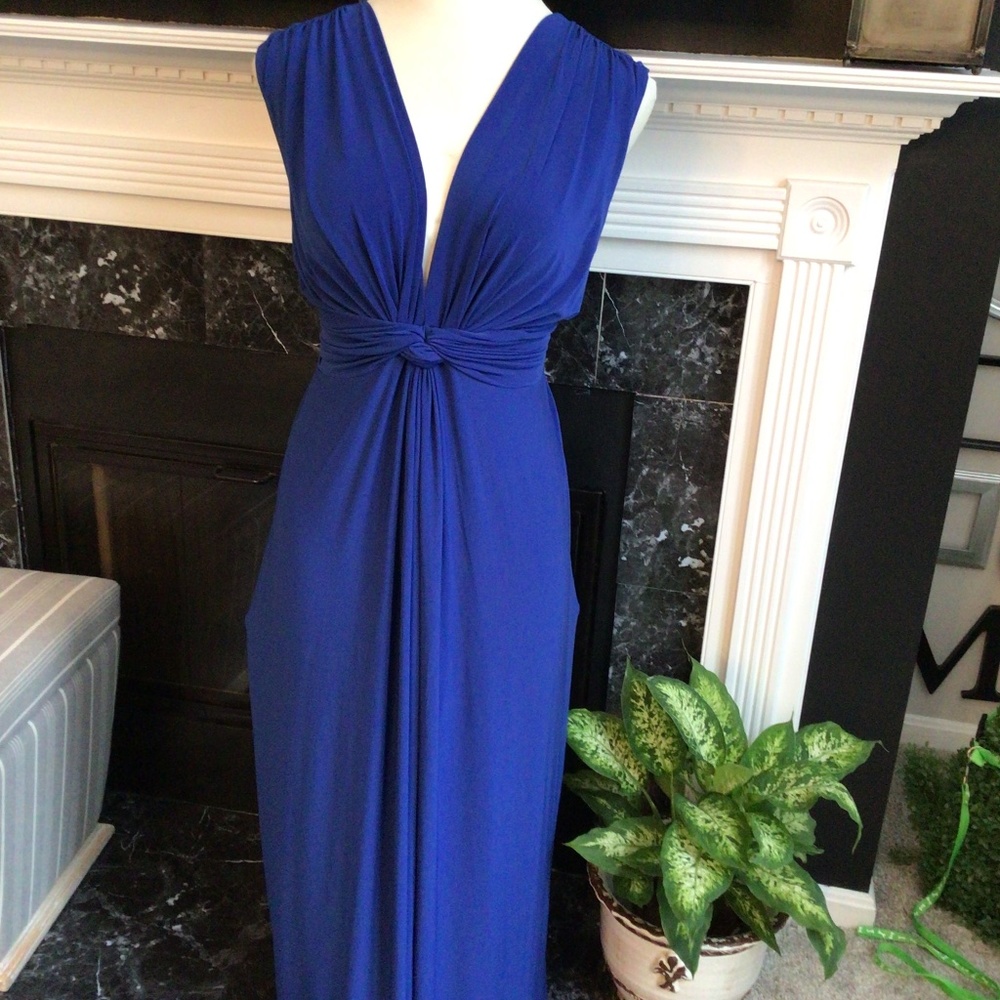 Vivid Cobalt Grecian Style Maxi